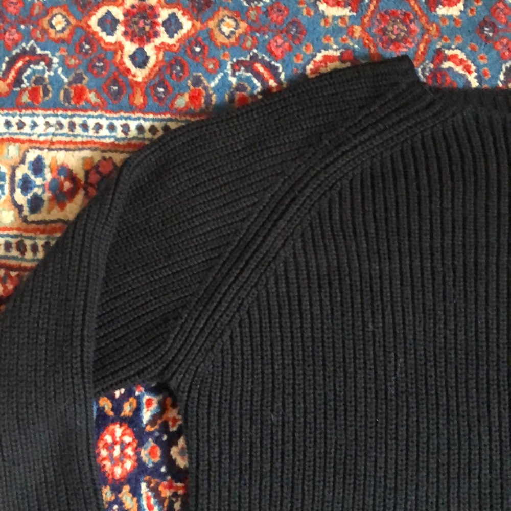 Black Rib Knit Sweater - Picture 7 of 9